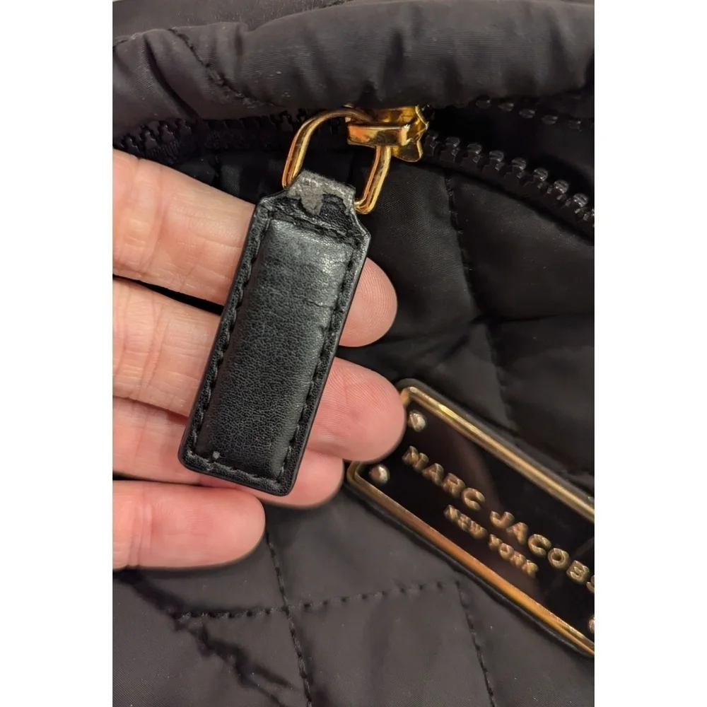 Marc Jacobs Black Quilted Nylon Backpack